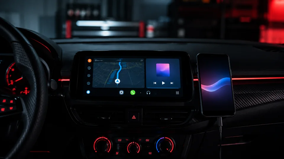 Araç içi Android Auto bağlantısı